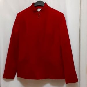 Casual Corner front zip up blazer